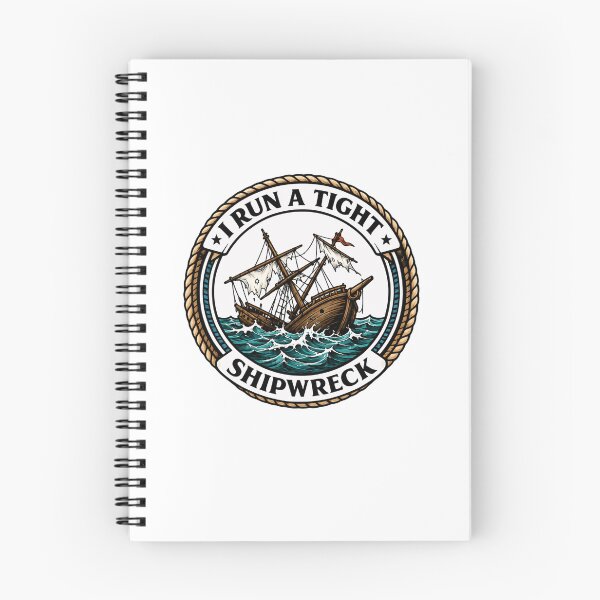 Item preview, I Run A Tight Ship Wreck – Distressed Maritime Comedy designed and sold by RetroMini2026.