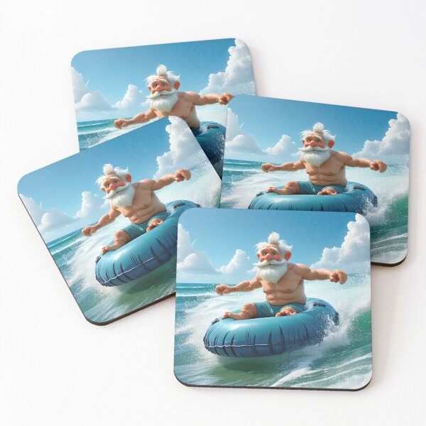 Item preview, Old Man riding a tube surfing designed and sold by Colin Bentham.