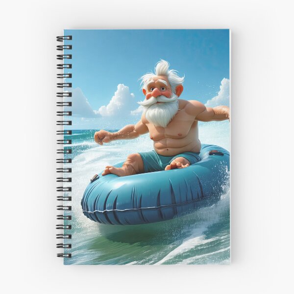 Item preview, Old Man riding a tube surfing designed and sold by Colin Bentham.