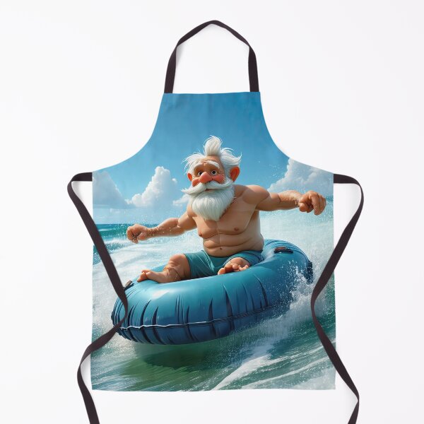 Item preview, Old Man riding a tube surfing designed and sold by Colin Bentham.