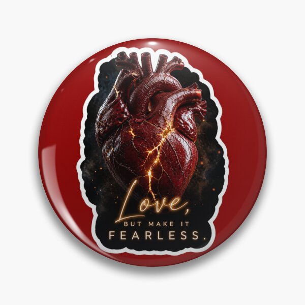 Item preview, Love But Make It Fearless - Anatomical Kintsugi Heart Sticker designed and sold by Scro-Ciob-Shop.