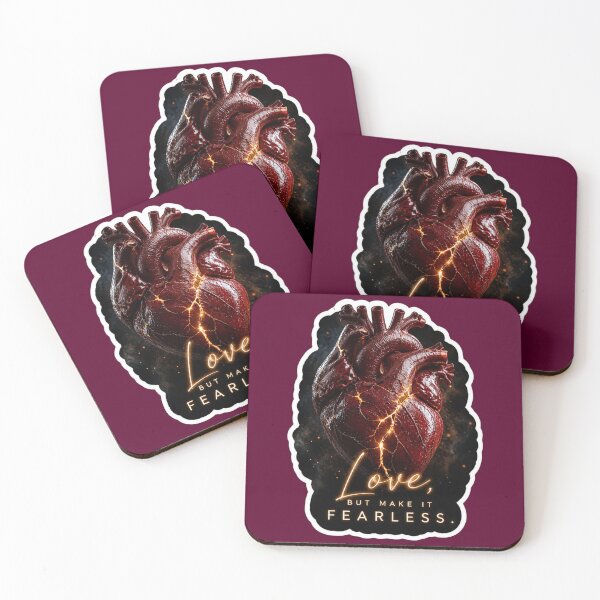 Item preview, Love But Make It Fearless - Anatomical Kintsugi Heart Sticker designed and sold by Scro-Ciob-Shop.