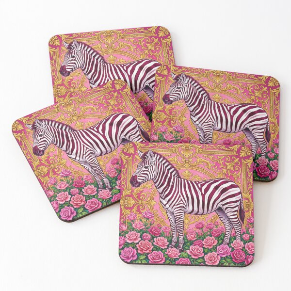 Item preview, Burgundy Zebra & Hot Pink Baroque designed and sold by DesignsByPrnces.