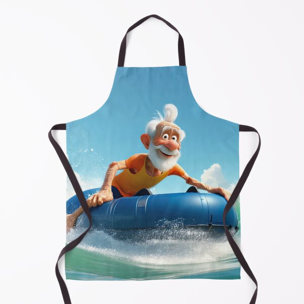 Item preview, Old Man riding a tube surfing designed and sold by Colin Bentham.