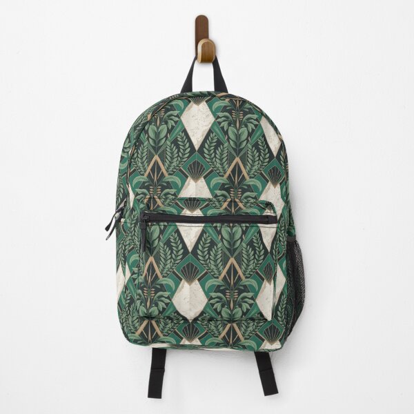 Item preview, Emerald Botanical Art Deco Pattern – Luxury Gold Geometric Floral Design designed and sold by Tamas Das.