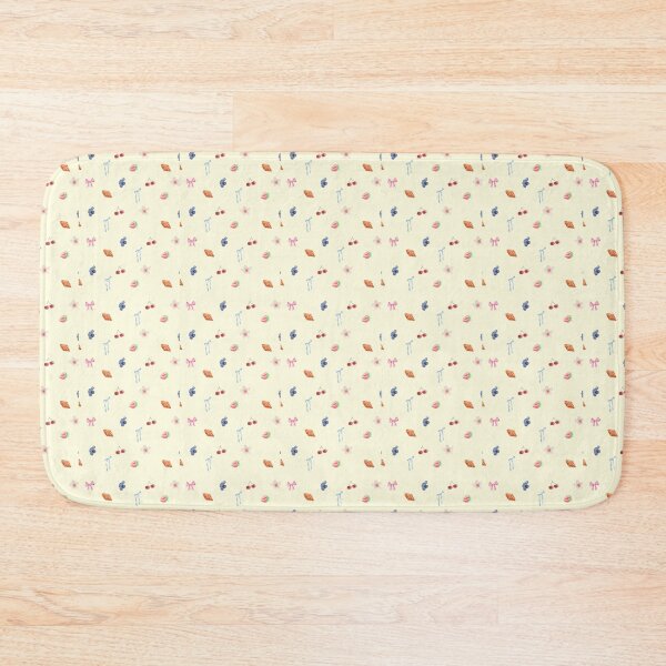 Item preview, Watercolor French Cafe Treats and Bows Pattern designed and sold by SarvynStudio.