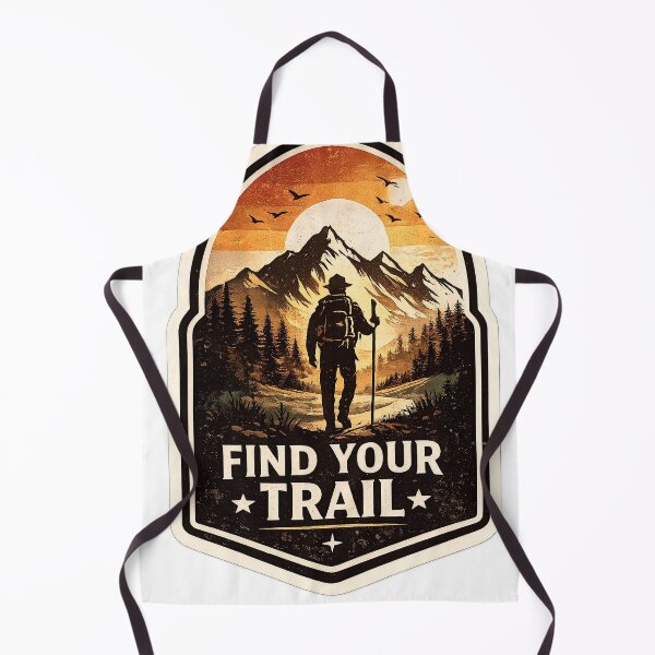 Item preview, Vintage Hiking Adventure Badge Mountain Trail Sticker designed and sold by ali prints.
