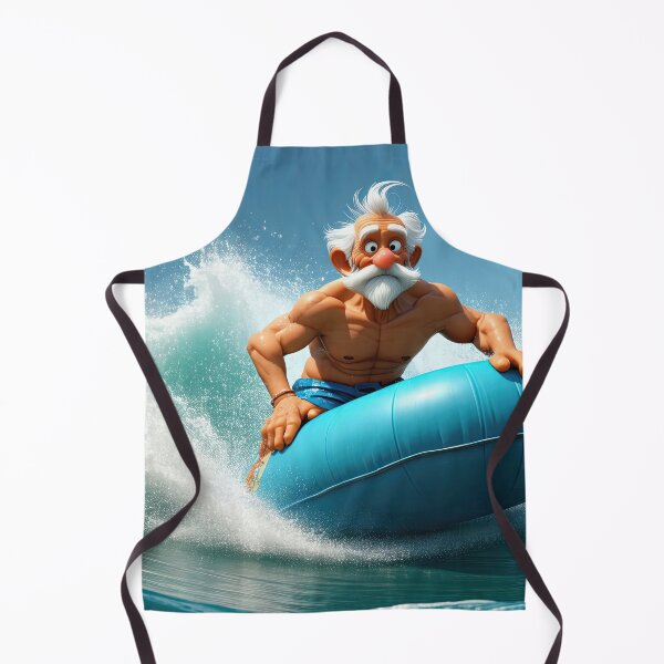 Item preview, Old Man riding a tube surfing designed and sold by Colin Bentham.