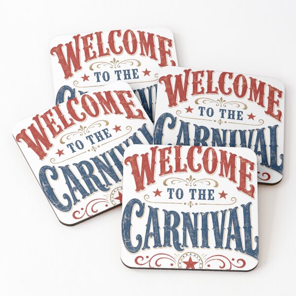 Item preview, Welcome to the Carnival – Vintage Distressed Typography Poster designed and sold by Jandedan.
