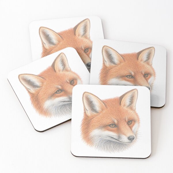 Item preview, Portrait of a red fox designed and sold by JOANNASKAH.