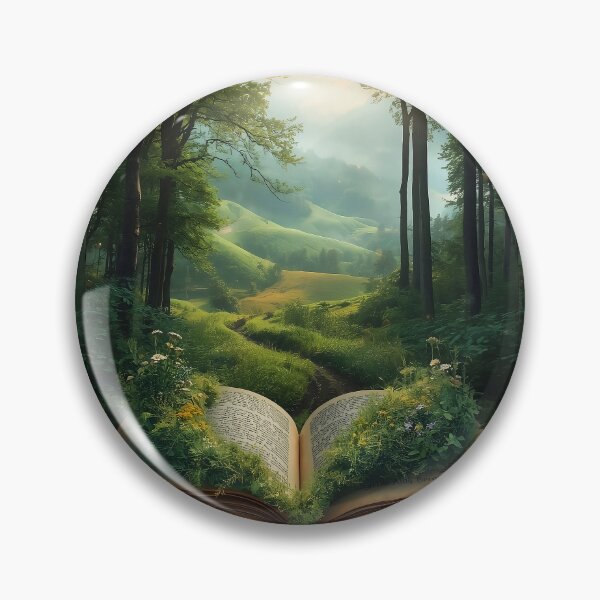 Item preview, Enchanted Forest Emerging from an Open Storybook Scene designed and sold by Evergreen Horizon Works.
