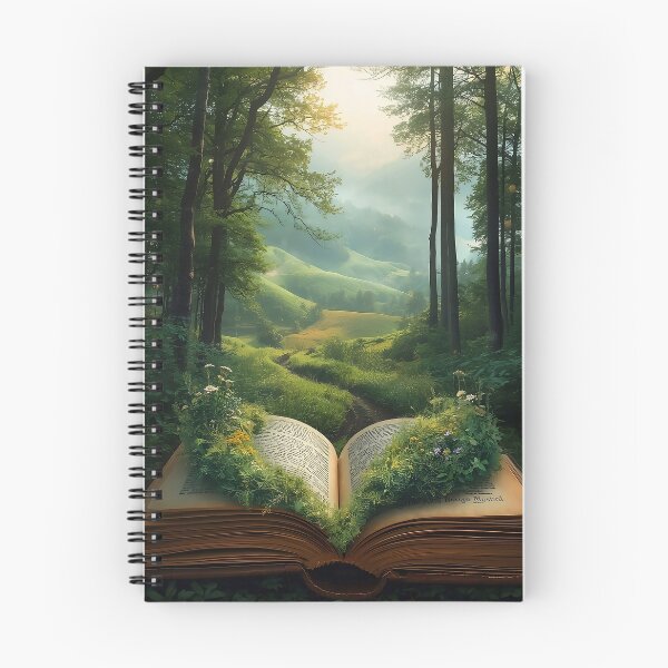 Item preview, Enchanted Forest Emerging from an Open Storybook Scene designed and sold by Evergreen Horizon Works.