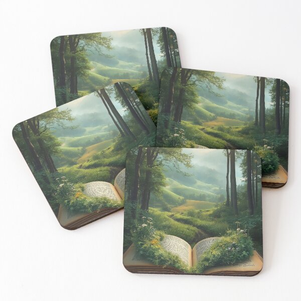 Item preview, Enchanted Forest Emerging from an Open Storybook Scene designed and sold by Evergreen Horizon Works.