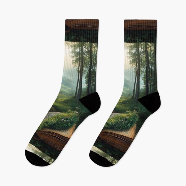 Item preview, Enchanted Forest Emerging from an Open Storybook Scene designed and sold by Evergreen Horizon Works.