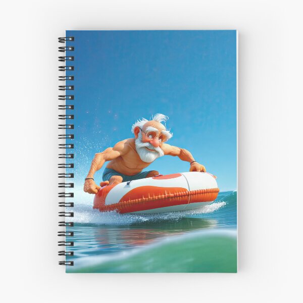 Item preview, Old Man riding a tube surfing designed and sold by Colin Bentham.