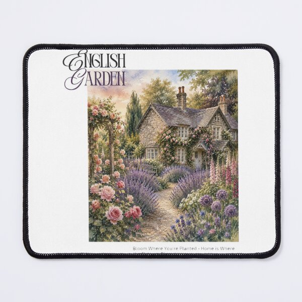 Item preview, English Cottage Garden – Watercolor Floral Art designed and sold by Blueberry-art23.