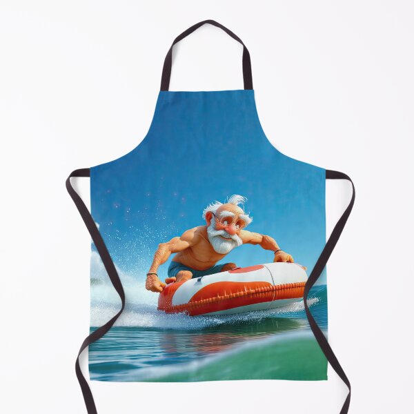 Item preview, Old Man riding a tube surfing designed and sold by Colin Bentham.
