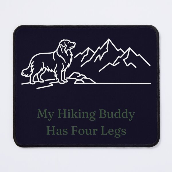 Item preview, Australian Shepherd Hiking Buddy Minimalist Mountain designed and sold by SW Shop.