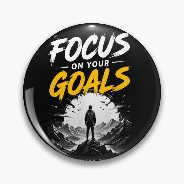 Item preview, Focus on Your Goals Motivation T-Shirt designed and sold by ServiceHub.