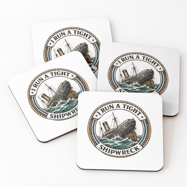 Item preview, I Run A Tight Ship Wreck – Classic Nautical Leadership designed and sold by RetroMini2026.