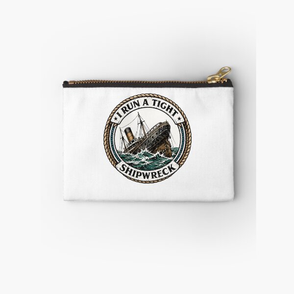 Item preview, I Run A Tight Ship Wreck – Classic Nautical Leadership designed and sold by RetroMini2026.