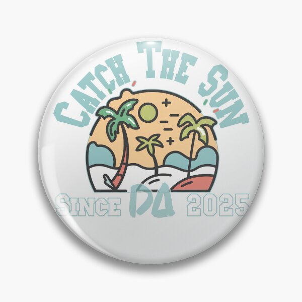 Item preview, Catch The Sun Vintage Varsity Palm Tree Retro Beach Tropical Streetwear Graphic designed and sold by DesignArtist.ia.
