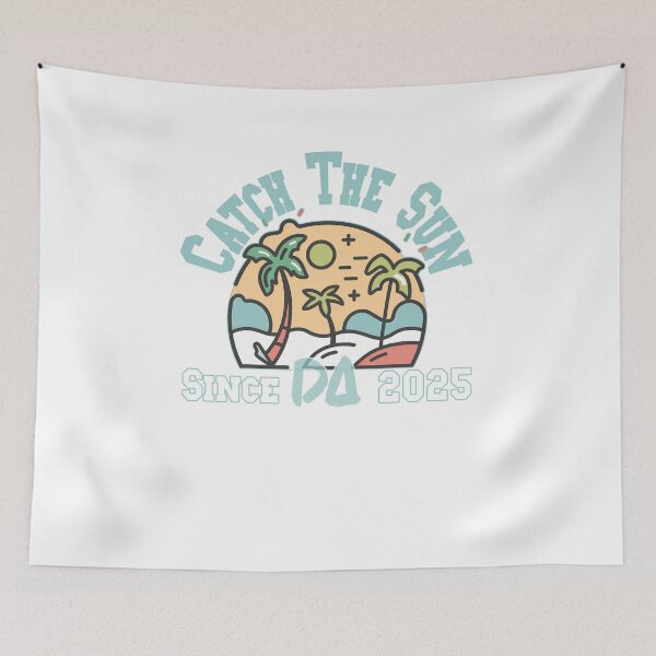 Item preview, Catch The Sun Vintage Varsity Palm Tree Retro Beach Tropical Streetwear Graphic designed and sold by DesignArtist.ia.