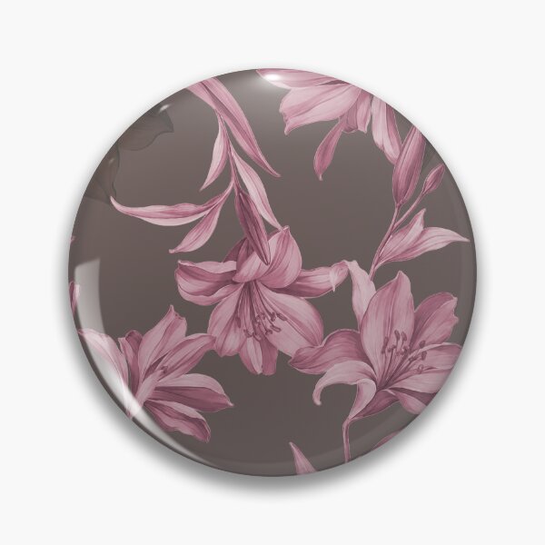 Item preview, Dusty Mauve Lily Pattern designed and sold by imaniko.