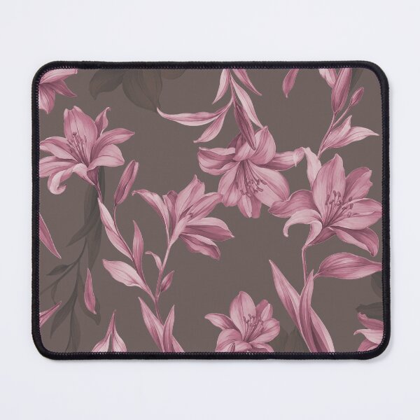 Item preview, Dusty Mauve Lily Pattern designed and sold by imaniko.