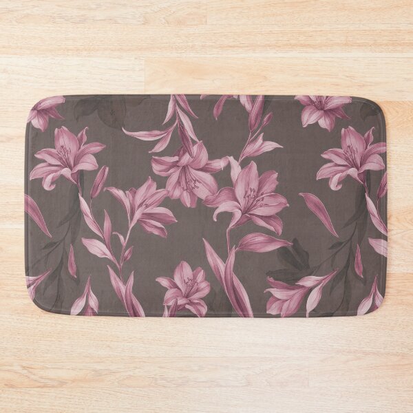 Item preview, Dusty Mauve Lily Pattern designed and sold by imaniko.