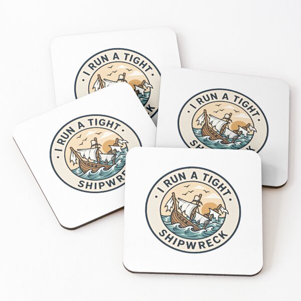 Item preview, I Run A Tight Ship Wreck – Retro Sailing Disaster Edition designed and sold by RetroMini2026.