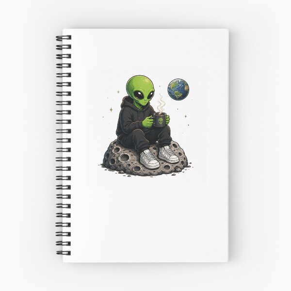 Item preview, Alien Coffee Break on the Moon designed and sold by SmokingAlien.
