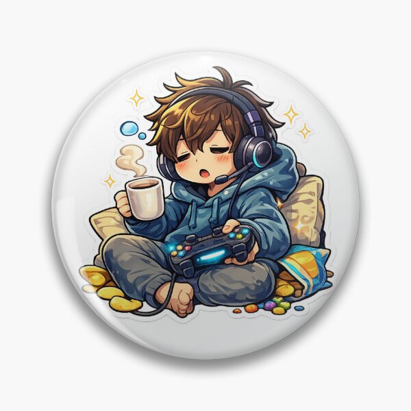 Item preview, Sleepy Gamer Sticker designed and sold by tradegooogle.