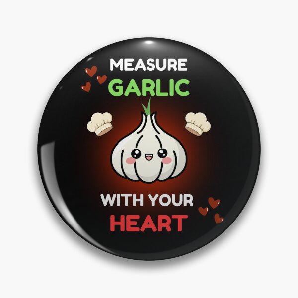 Item preview, Measure Garlic With Your Heart Cute Chef Cartoon designed and sold by Frafri92.