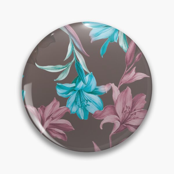 Item preview, Blush Aqua Lily Pattern designed and sold by imaniko.