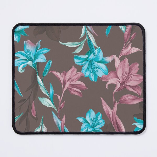 Item preview, Blush Aqua Lily Pattern designed and sold by imaniko.