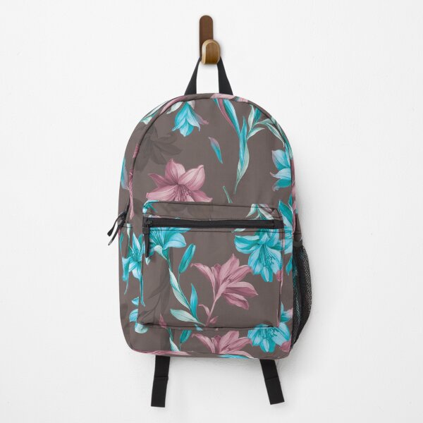 Item preview, Blush Aqua Lily Pattern designed and sold by imaniko.