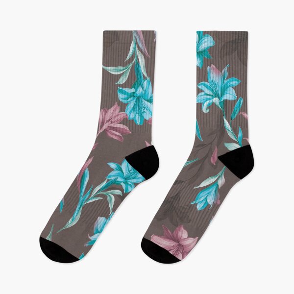Item preview, Blush Aqua Lily Pattern designed and sold by imaniko.