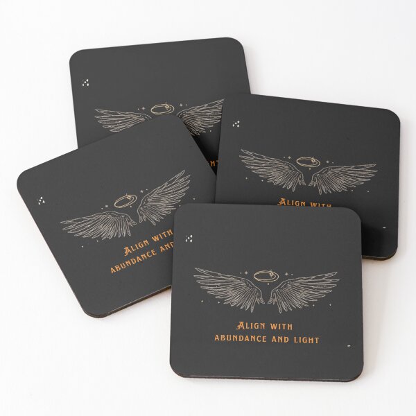 Item preview, Align With Abundance – Spiritual Manifestation Typography Design designed and sold by CosmicQuietStudio.