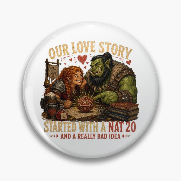 Item preview, Love Story Started With Nat 20 designed and sold by JabbiKamost.