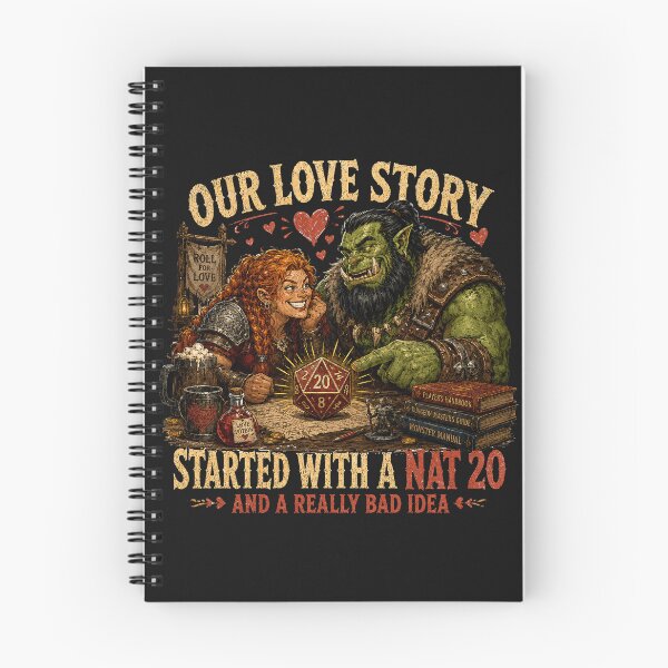 Item preview, Love Story Started With Nat 20 designed and sold by JabbiKamost.