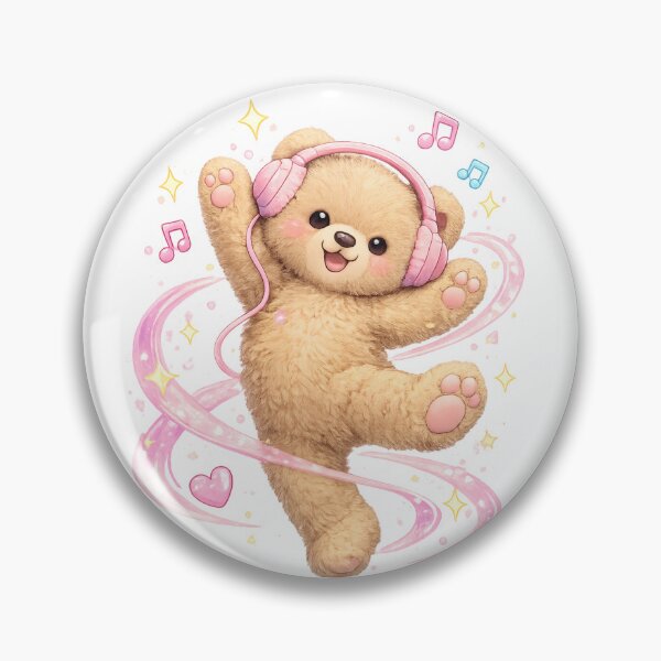 Item preview, Cute dancing teddy designed and sold by StickerBloom-4U.