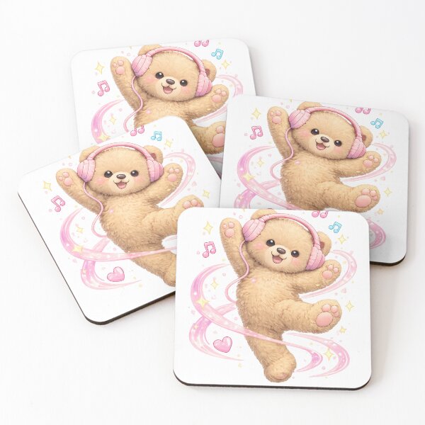 Item preview, Cute dancing teddy designed and sold by StickerBloom-4U.
