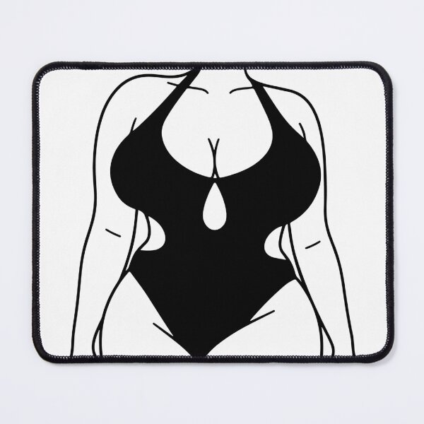 Item preview, Plus Size Woman Line Art - Body Positive Swimsuit Design designed and sold by raedattia.