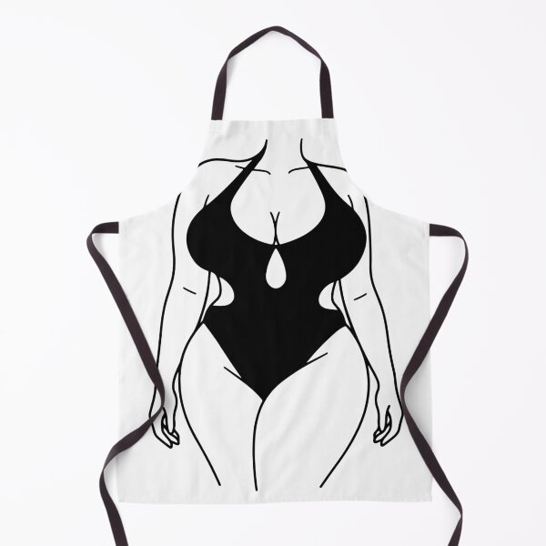 Item preview, Plus Size Woman Line Art - Body Positive Swimsuit Design designed and sold by raedattia.