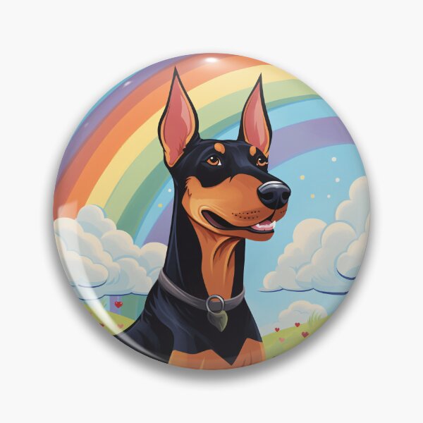Item preview, Funny Dobermann Colorful Rainbow Cute Mom Dad Kids designed and sold by rafaeltto.