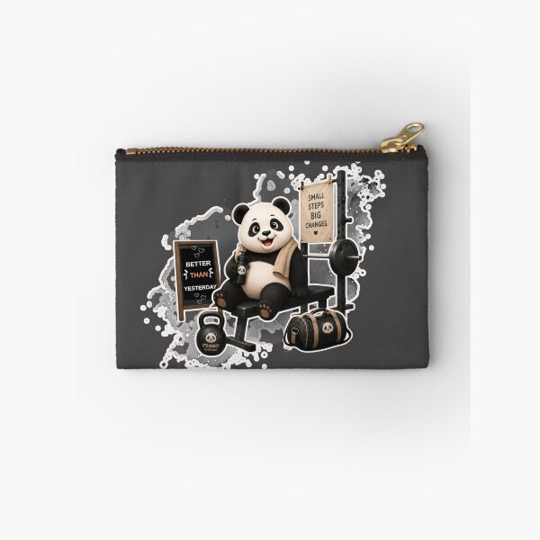 Item preview, Cute Panda Gym Motivation Design designed and sold by EnginerdStudio.