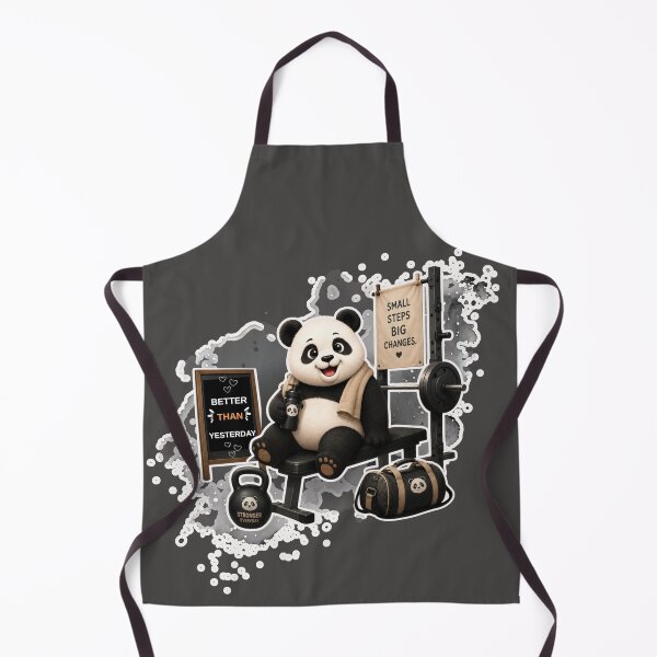 Item preview, Cute Panda Gym Motivation Design designed and sold by EnginerdStudio.