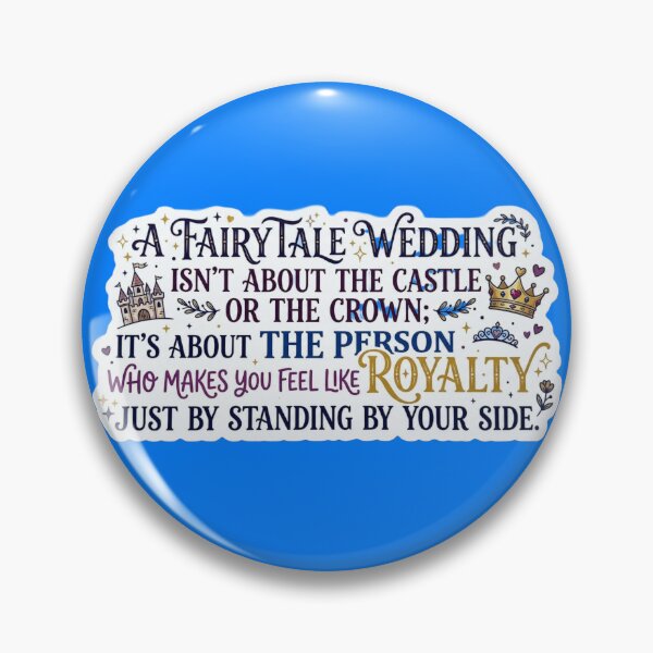 Item preview, Fairytale Wedding Royalty Quote - Whimsical Romantic Sticker designed and sold by Scro-Ciob-Shop.