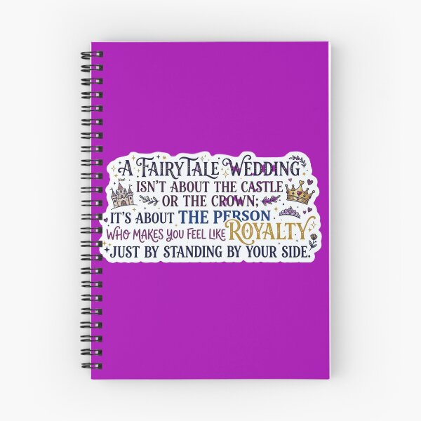 Item preview, Fairytale Wedding Royalty Quote - Whimsical Romantic Sticker designed and sold by Scro-Ciob-Shop.
